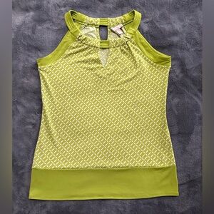 Banana Republic sleeveless top, lime green